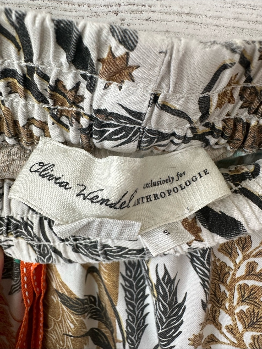 ANTHROPOLOGIE Olivia Wedel Flannel Floral Sleep Lounge Pants Small - Picture 9 of 10